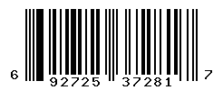 UPC barcode number 6927257372817 lookup