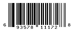 UPC barcode number 6935780111728