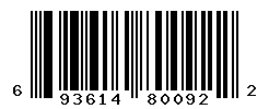 UPC barcode number 693614800922