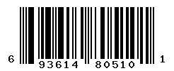 upc 693614805101 barcode image