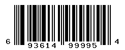 UPC barcode number 693614999954