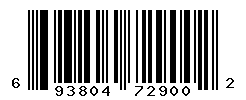 UPC barcode number 693804729002