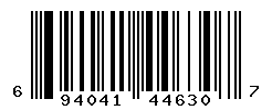 UPC barcode number 6940412446307