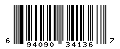 UPC barcode number 694090341367