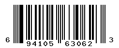 UPC barcode number 6941059630623