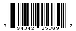 UPC barcode number 694342553692