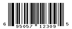 UPC barcode number 695057123095