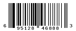 UPC barcode number 6951286468883