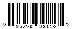 UPC barcode number 6957599321105