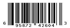 UPC barcode number 695872426043