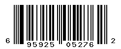 UPC barcode number 695925052762