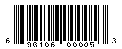 UPC barcode number 696106000053