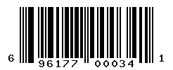 UPC barcode number 696177000341