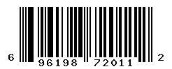 UPC barcode number 696198720112