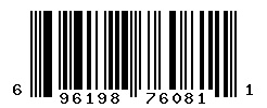 upc 696198760811 barcode image