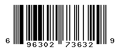 UPC barcode number 696302736329