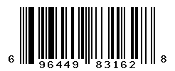 UPC barcode number 696449831628