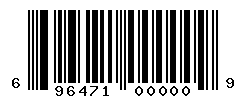 UPC barcode number 696471000009