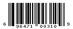 UPC barcode 696471003109