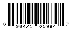 UPC barcode number 696471059847