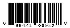 UPC barcode number 696471069228