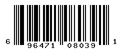 UPC barcode number 696471080391