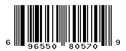 UPC barcode number 696550805709
