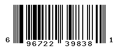 UPC barcode number 696722398381
