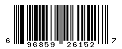 UPC barcode number 696859261527