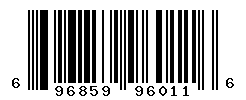 UPC barcode number 696859960116