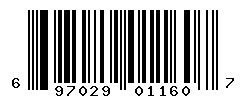 upc 697029011607 barcode image