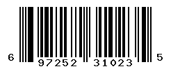 UPC barcode number 6972527310235