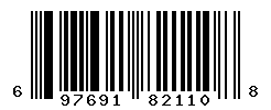 UPC barcode number 697691821108