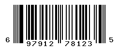 UPC barcode number 697912781235