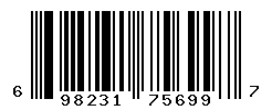 UPC barcode number 698231756997