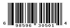 UPC barcode number 698596305014