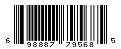 UPC barcode 698887795685