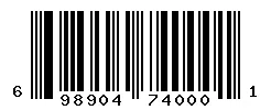 698904740001 barcode