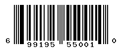 UPC barcode number 699195550010