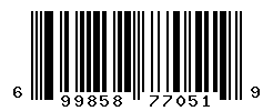 UPC barcode number 699858770519