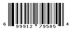 UPC barcode number 699912795854