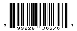 UPC barcode number 699926302703