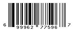 UPC barcode number 699962775967