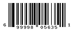 UPC barcode number 699998056351