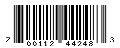 UPC barcode number 700112442483