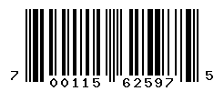 UPC barcode number 700115625975