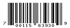 UPC barcode number 700115639309