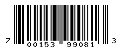 UPC barcode number 700153990813