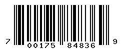 UPC barcode number 700175848369