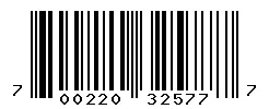 UPC 700220325777 barcode image